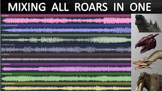 Mixing ALL Monsterverse Roars in One [upl. by Ayekram]