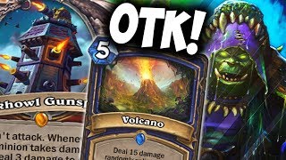 BLACKHOWL GUNSPIRE  VOLCANO  COMBO  SHUDDERWOCK  THE WITCHWOOD  HEARTHSTONE  DISGUISED TOAST [upl. by Vita]