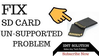 SD Card Unsupported Problem How to Fix in phone [upl. by Eddi329]