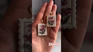 DIY polymer clay earrings makingviralpolymerclaytrendingshortsfeedyoutubeshortsZAAMRwp2wi [upl. by Clellan]