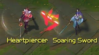 Heartpiercer Fiora vs Soaring Sword Fiora Skin Comparison League of Legends [upl. by Alida874]