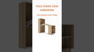 FDK60 mechanism for folddown desk study desk hardware space saving spacesaving maxplushardware [upl. by Ielarol]