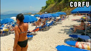 Kassiopi Greece 🇬🇷  Summer 2023 Video 4k  Corfu Island 🏖 [upl. by Osugi520]