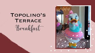 Topolinos Terrace Breakfast and a Quick Tour of Disneys Riviera Resort [upl. by Ellesor718]