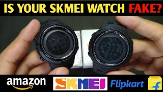 Is your Skmei Watch Fake  Skmei 1251  Double Unboxing  Amazon vs Flipkart [upl. by Trescott]