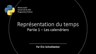 Représentation du temps  Les calendriers [upl. by Larrabee]