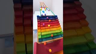 marble Run Race ASMR 133 Wooden Wave Course Colorful Marbles marblerun marblerunrace asmr [upl. by Eedissac644]