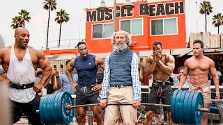 Old Man Powerlifter At Muscle Beach  Anatoly GYM PRANK [upl. by Eimorej]