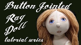 Button Jointed Rag Doll Tutorial  Part 2  Sewing The Legs [upl. by Nasho]