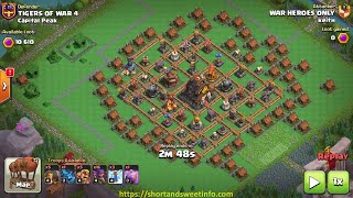 Capital Peak Level 8 Central in 3 attacks layout 9 [upl. by Adnalram]