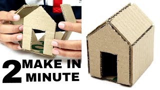 How to Make A Cardboard House With DimensionsIn 2 Minute [upl. by Eener175]