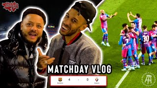 FC BARCELONA 40 CA OSASUNA  MATCHDAYS WITH TROOPZ  AUBA LINKS UP WITH THE GANG AFTER THE GAME [upl. by Flaherty]