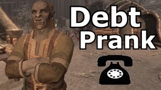 Mogrul Calls for Debts  Skyrim Prank Call [upl. by Ahseenat793]