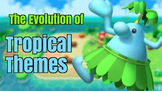 Every Super Mario Bros Tropical Theme  Evolution of Mario Music [upl. by Jansson]