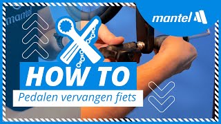 RACEFIETS PEDALEN VERVANGEN Mantel Howto [upl. by Eylsel]