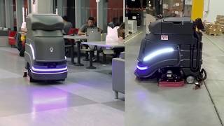 Avidbots Neo the Autonomous Floor Cleaning Robot Navigating Facilities [upl. by Schoof]