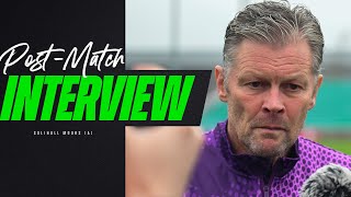 PostMatch Interview  Cotterill after Solihull Moors win [upl. by Kant391]