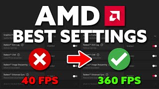 BEST AMD Radeon Settings For GAMING FPS BOOST [upl. by Ttiwed]