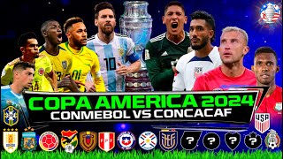 COPA AMERICA EEUU 2024 🏆 LLAVES  GRUPOS  16 SELECCIONES SORTEO 🔥 [upl. by Miki886]