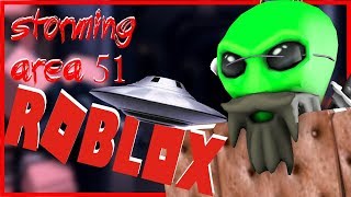 STORMING AREA 51 in ROBLOX  AREA 51 [upl. by Elletsirhc]