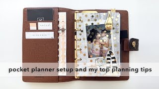 Pocket Planner Setup amp My Top 5 Planning Tips [upl. by Letsou]