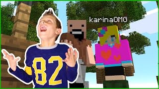 WINNING at the VERY END Playing Minecraft with Karina [upl. by Aniram]