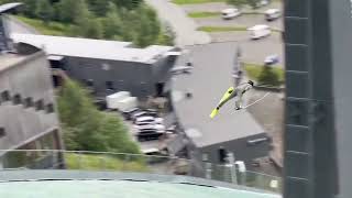 140 m long ski jump in Lillehammer [upl. by Affer]