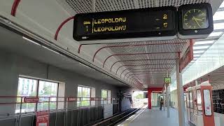 U1 Mitfahrt Aderklaaer Straße nach Leopoldau UBahn Wien SiemensBombardier Type Vv20092023 [upl. by Olney]