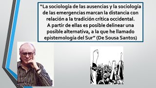 Sociología de las ausencias y las emergencias [upl. by Adlih]