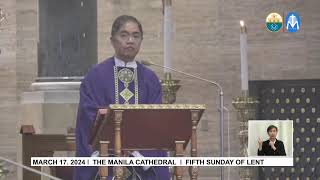 Sunday Mass at the Manila Cathedral  March 17 2024 1000am [upl. by Kitti271]