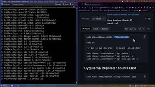 Terminal ile Debootstrap Debian Bootable Live ISO  1 [upl. by Akilam178]