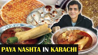 Paya Breakfast in Karachi  Javed Nehari Special  STREET FOOD PAKISTAN [upl. by Notanhoj]