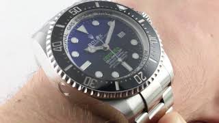 2018 Rolex Deepsea DBlue 126660 New Sizing Luxury Watch Review [upl. by Nairadal]