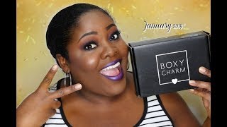 BoxyCharm Jan 2019 Unboxing [upl. by Babs]