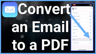 How To Convert Email To PDF On iPhone [upl. by Yssim]