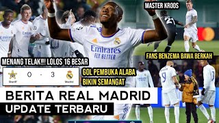 MENANG TELAK‼️Sheriff 0  3 Real Madrid🔥 Free Kick Cantik Alaba😱 Peran Besar Kroos🤩 Lolos 16 Besar🥰 [upl. by Remos]