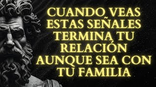 13 SEÑALES de que DEBERÍAS TERMINAR CUALQUIER CONTACTO incluso si es tu familia o amigo  Estoicismo [upl. by Aket]