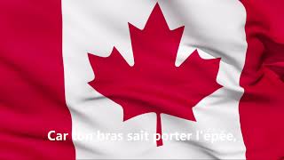 O CANADAÔ CANADA  ENFR Lyrics  National Anthem of Canada  Hymne national du Canada [upl. by Betteann]