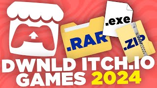 How To Download Itchio Games 2024 rar zip exe [upl. by Brooks]