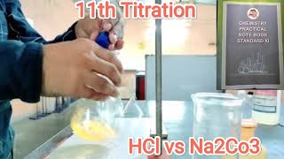 Titration of Na2CO3 with HCl double indicators [upl. by Aiuqcaj767]