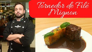 TORNEDOR de FILÉ MIGNON com MIL FOLHAS de batata e MOLHO DEMI GLACE [upl. by Qirat]