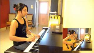 Priya Sooriyasena  Aetha ran wiman piano  guitar cover [upl. by Yesrej841]