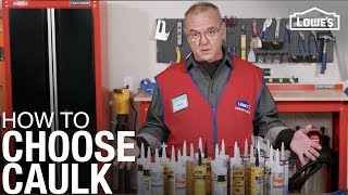 How To Choose the Right Caulk  Caulk Buying Guide from Lowes [upl. by Airetas]