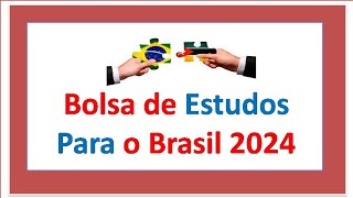 Bolsa de estudo para o Brasil [upl. by Yelha]