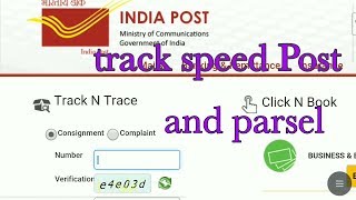 how to track speed Post parsal track consignment [upl. by Eninnaej790]