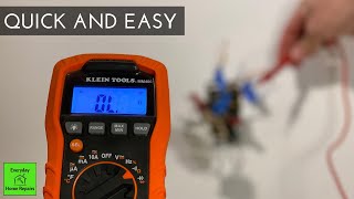 How To Trace Wires In A Wall  Multimeter Continuity Test [upl. by Nolrac]