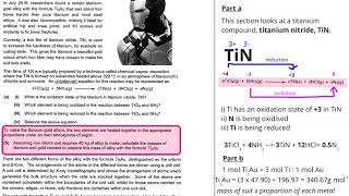 Chemistry olympiad 2017 paper Q3 ironman [upl. by Lederer434]