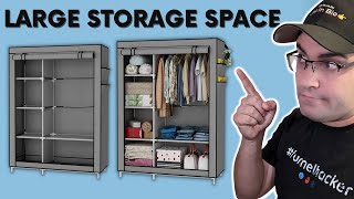 UDEAR Closet Organizer Wardrobe Review  Best Portable Clothes Closet [upl. by Rim]