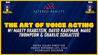 THE ART OF VOICE ACTING Rhode Island Comic Con 2024 [upl. by Eelesor]