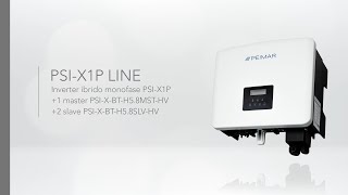 Peimar  Inverter ibrido monofase PSIX1P  1 master  2 slave [upl. by Marcel]